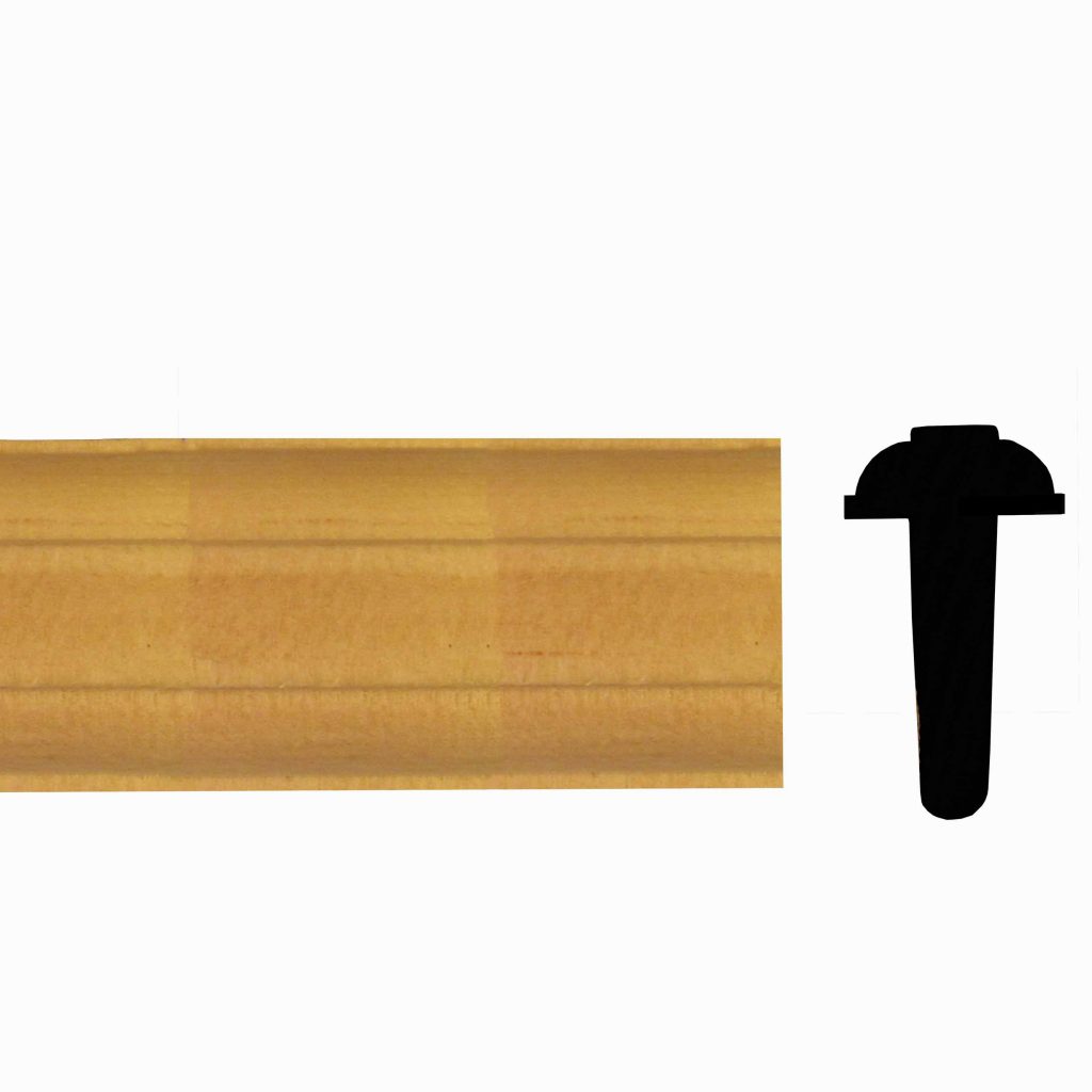 1300 TAstragal for 13/4" Doors [11/4" X 21/4"] Capitol City Lumber