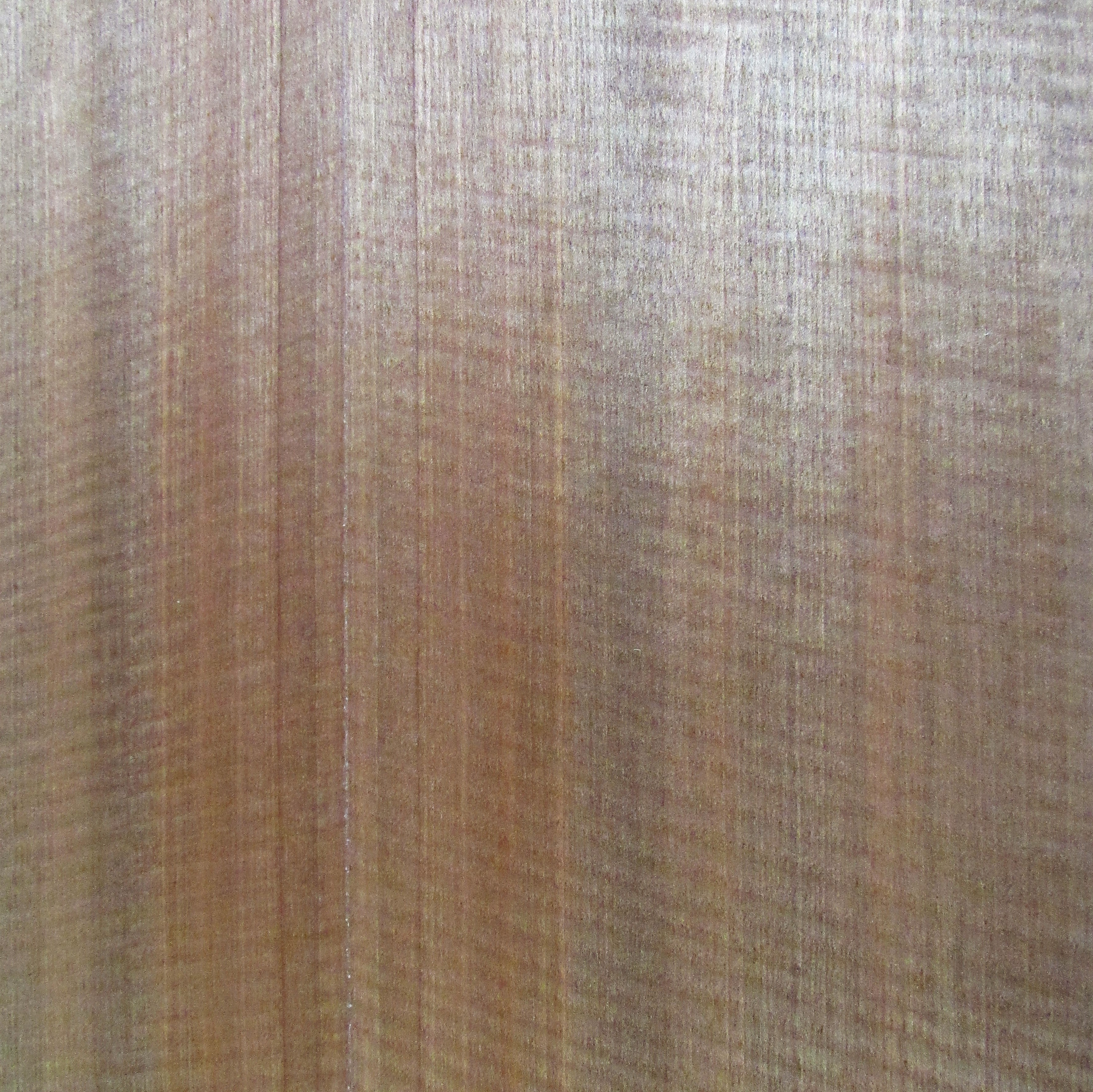 Close-up of Makore veneer panels