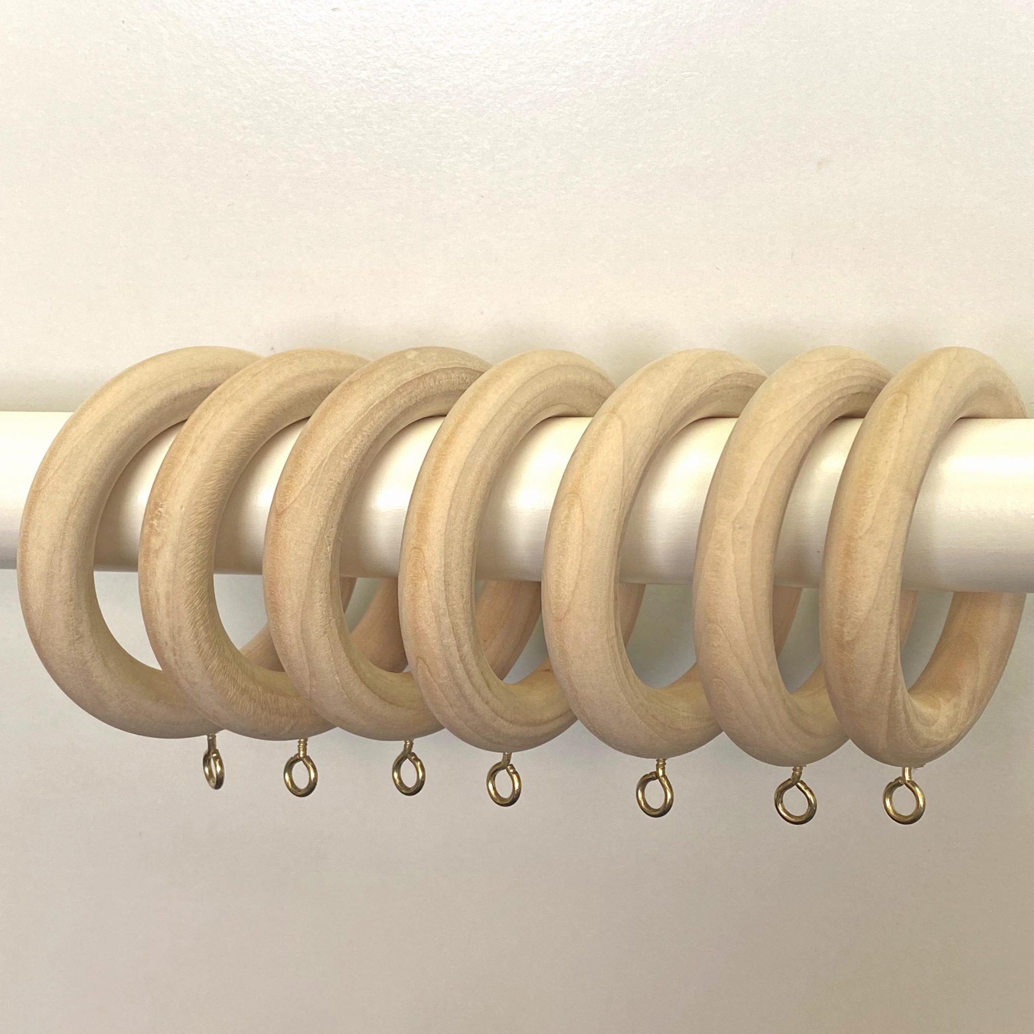 Unfinished Wooden Drapery Rings Capitol City Lumber