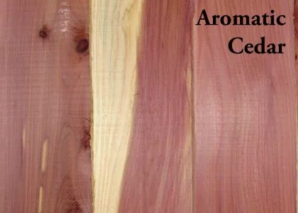 image of wood grain to depict the unique Aromatic Cedar wood characteristics