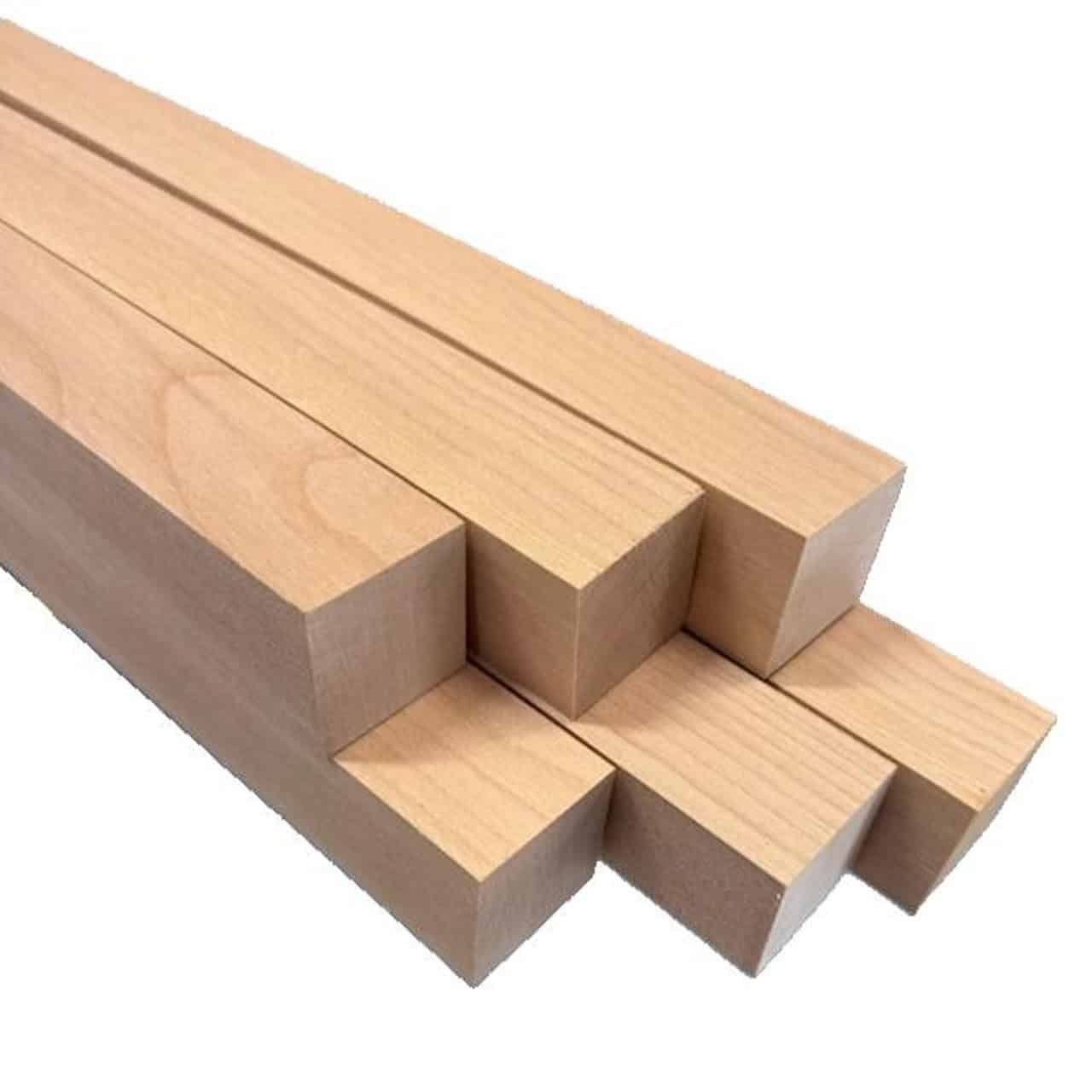 Birch 2x2 square dowels