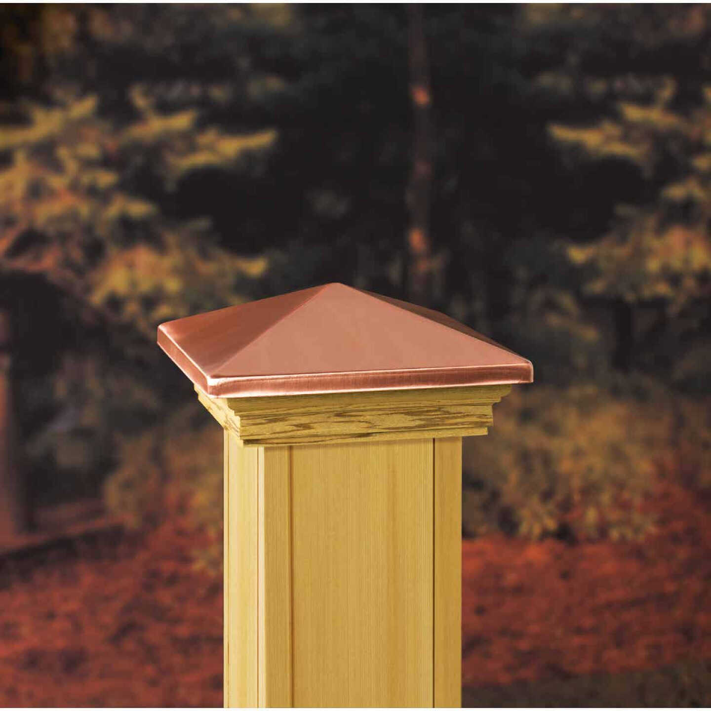Victoria High Copper Pyramid Post Cap - Image 2