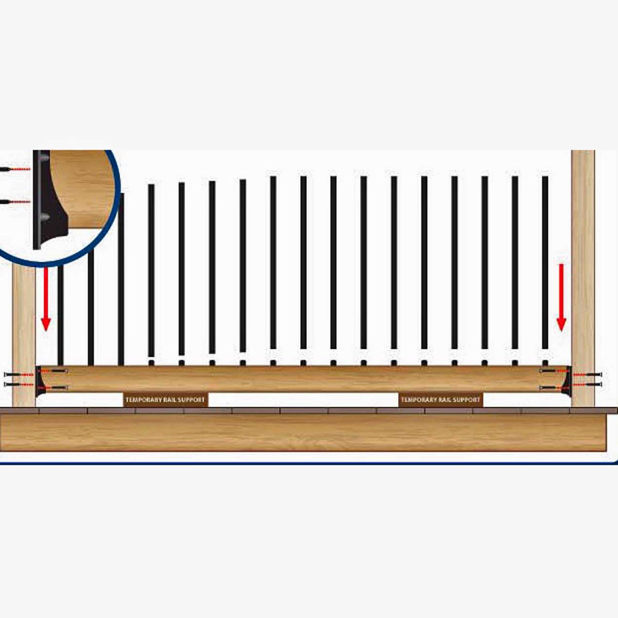Exterior Round Aluminum Balusters, 10/pack - Image 2