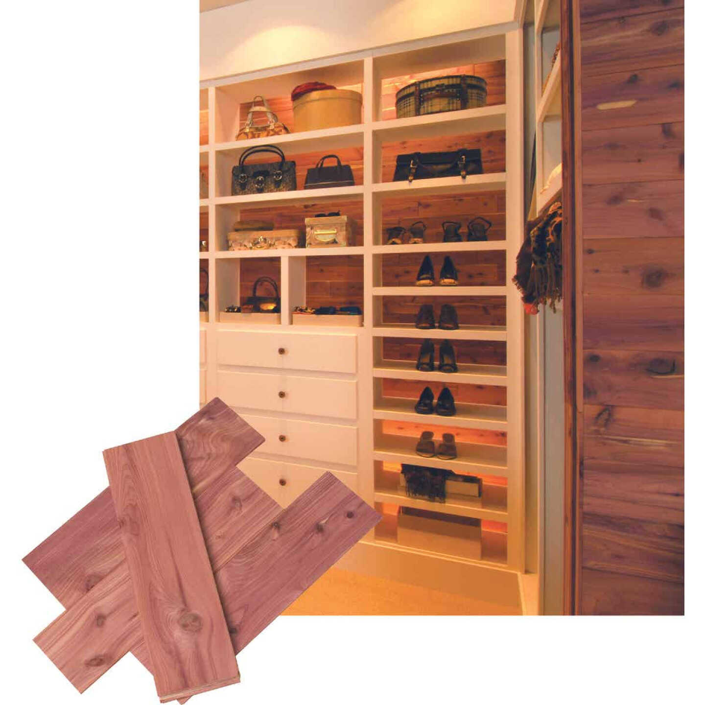 Aromatic Eastern Red Cedar Planks for Closet Liner